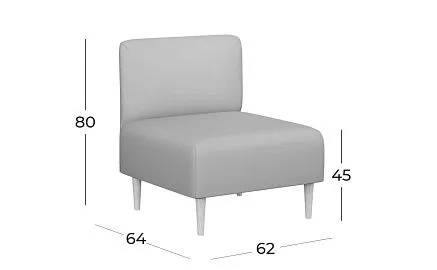 Фото Пуф со спинкой Рикке R2 - 1 Фото Пуф со спинкой Рикке R2 - 1